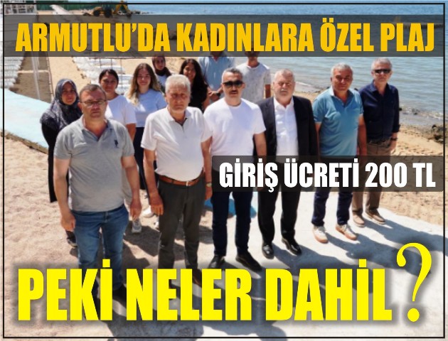 Armutlu da kadinlara ozel plaj acildi